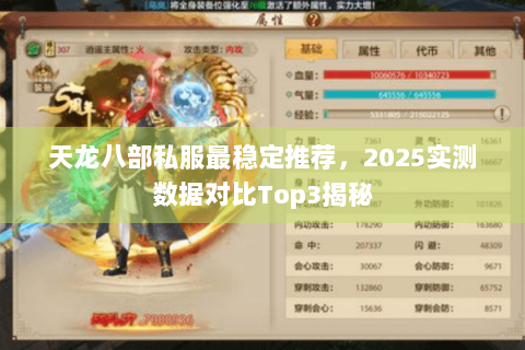 天龙八部私服最稳定推荐，2025实测数据对比Top3揭秘