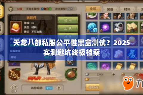 天龙八部私服公平性黑盒测试?2025实测避坑终极档案 天龙八部私服公平性黑盒测试?2025实测避坑终极档案