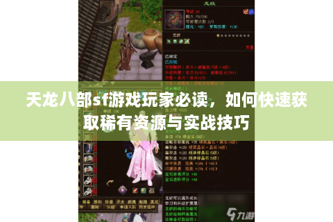 天龙八部sf游戏玩家必读,如何快速获取稀有资源与实战技巧 天龙八部sf游戏玩家必读,如何快速获取稀有资源与实战技巧
