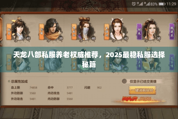 天龙八部私服养老权威推荐，2025最稳私服选择秘籍