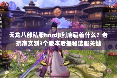 天龙八部私服hnrdjl到底藏着什么？老玩家实测3个版本后揭秘选服关键
