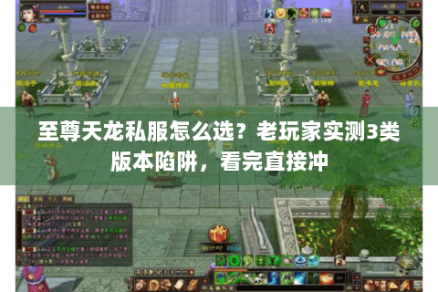 至尊天龙私服怎么选？老玩家实测3类版本陷阱，看完直接冲