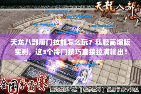 天龙八部唐门技能怎么玩？私服高爆版实测，这3个冷门技巧直接拉满输出！