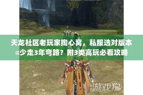 天龙社区老玩家掏心窝，私服选对版本=少走3年弯路？附3类高玩必看攻略