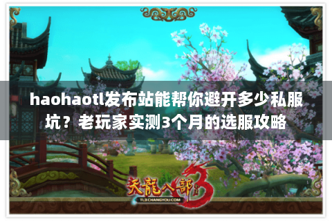 haohaotl发布站能帮你避开多少私服坑？老玩家实测3个月的选服攻略