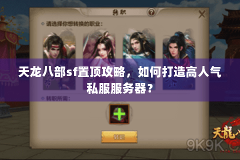 天龙八部sf置顶攻略，如何打造高人气私服服务器？