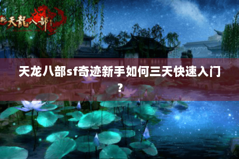天龙八部sf奇迹新手如何三天快速入门? 天龙八部sf奇迹新手如何三天快速入门?