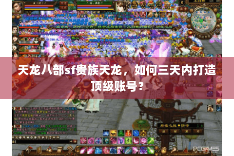 天龙八部sf贵族天龙,如何三天内打造顶级账号? 天龙八部sf贵族天龙,如何三天内打造顶级账号?