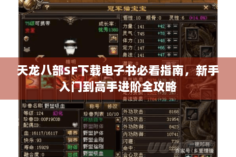 天龙八部SF下载电子书必看指南，新手入门到高手进阶全攻略