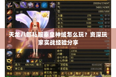 天龙八部私服秦皇神域怎么玩？资深玩家实战经验分享