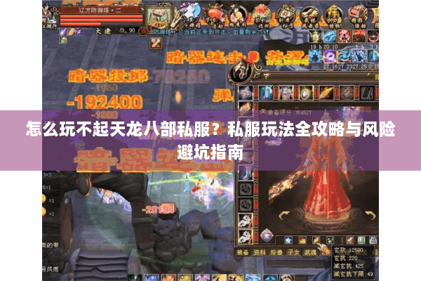 怎么玩不起天龙八部私服？私服玩法全攻略与风险避坑指南