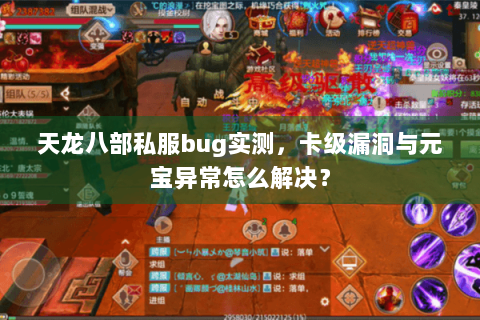 天龙八部私服bug实测,卡级漏洞与元宝异常怎么解决? 天龙八部私服bug实测,卡级漏洞与元宝异常怎么解决?