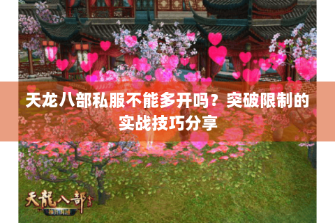 天龙八部私服不能多开吗？突破限制的实战技巧分享