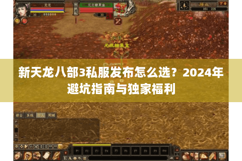 新天龙八部3私服发布怎么选？2024年避坑指南与独家福利