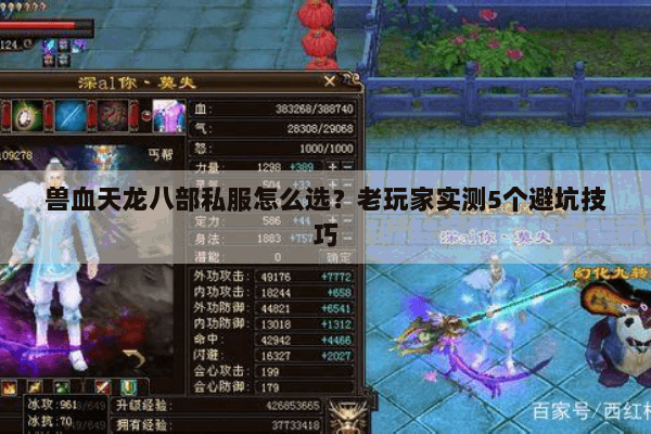 兽血天龙八部私服怎么选?老玩家实测5个避坑技巧 兽血天龙八部私服怎么选?老玩家实测5个避坑技巧