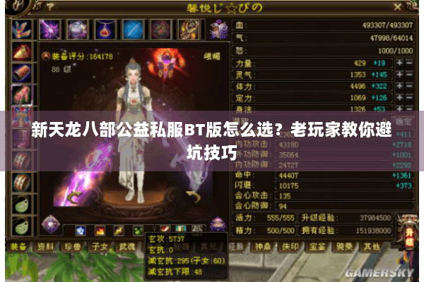 新天龙八部公益私服BT版怎么选？老玩家教你避坑技巧