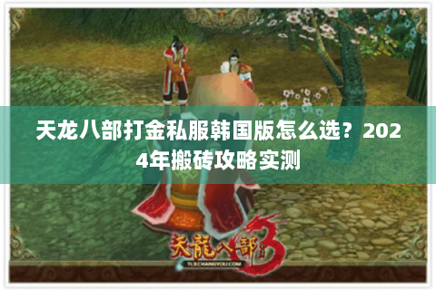 天龙八部打金私服韩国版怎么选？2024年搬砖攻略实测