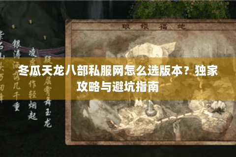 冬瓜天龙八部私服网怎么选版本？独家攻略与避坑指南