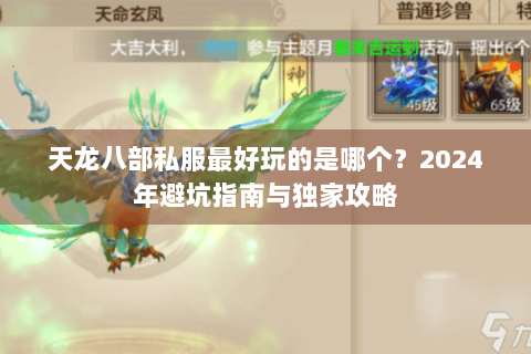 天龙八部私服最好玩的是哪个？2024年避坑指南与独家攻略