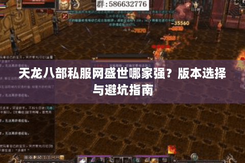天龙八部私服网盛世哪家强？版本选择与避坑指南