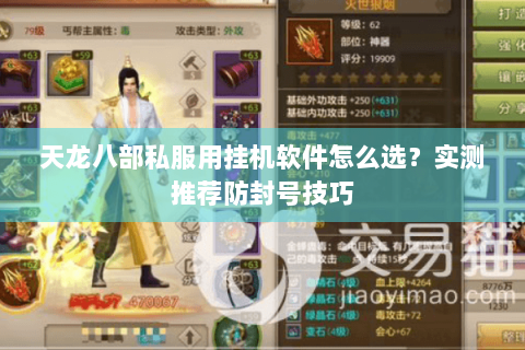 天龙八部私服用挂机软件怎么选?实测推荐防封号技巧 天龙八部私服用挂机软件怎么选?实测推荐防封号技巧