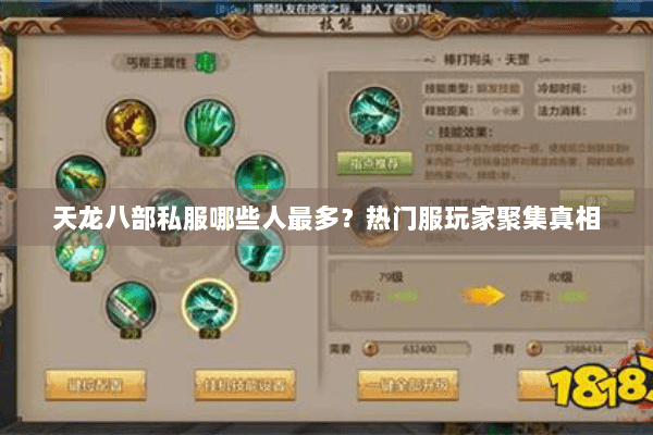 天龙八部私服哪些人最多？热门服玩家聚集真相