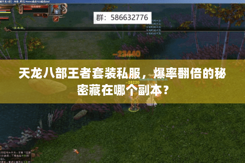 天龙八部王者套装私服，爆率翻倍的秘密藏在哪个副本？