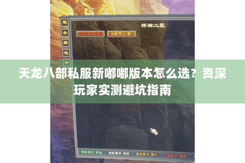 天龙八部私服新嘟嘟版本怎么选？资深玩家实测避坑指南