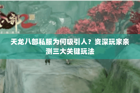 天龙八部私服为何吸引人？资深玩家亲测三大关键玩法