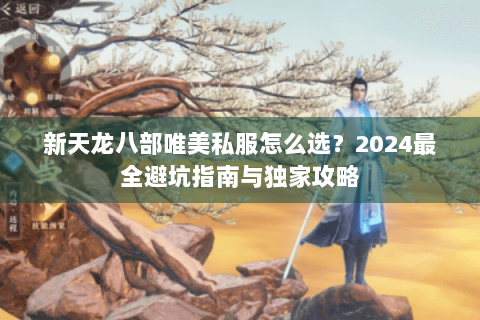 新天龙八部唯美私服怎么选？2024最全避坑指南与独家攻略