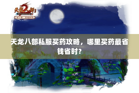 天龙八部私服买药攻略，哪里买药最省钱省时？