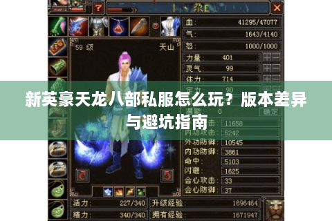 新英豪天龙八部私服怎么玩?版本差异与避坑指南 新英豪天龙八部私服怎么玩?版本差异与避坑指南