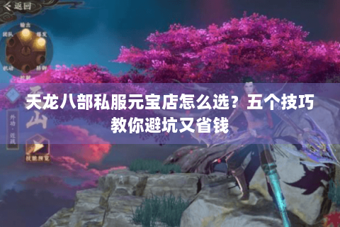 天龙八部私服元宝店怎么选？五个技巧教你避坑又省钱