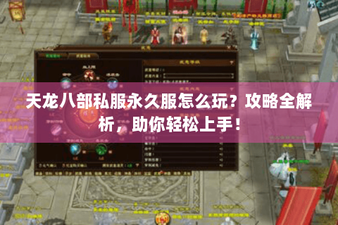 天龙八部私服永久服怎么玩?攻略全解析,助你轻松上手! 天龙八部私服永久服怎么玩?攻略全解析,助你轻松上手!