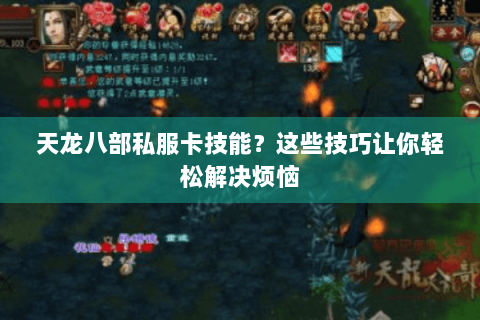 天龙八部私服卡技能?这些技巧让你轻松解决烦恼 天龙八部私服卡技能?这些技巧让你轻松解决烦恼